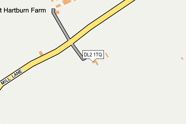 DL2 1TQ map - OS OpenMap – Local (Ordnance Survey)