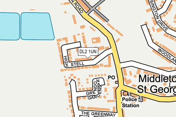 DL2 1UN map - OS OpenMap – Local (Ordnance Survey)