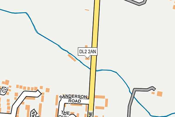 DL2 2AN map - OS OpenMap – Local (Ordnance Survey)