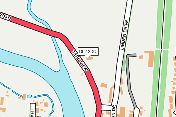DL2 2DQ map - OS OpenMap – Local (Ordnance Survey)