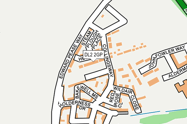 DL2 2GP map - OS OpenMap – Local (Ordnance Survey)