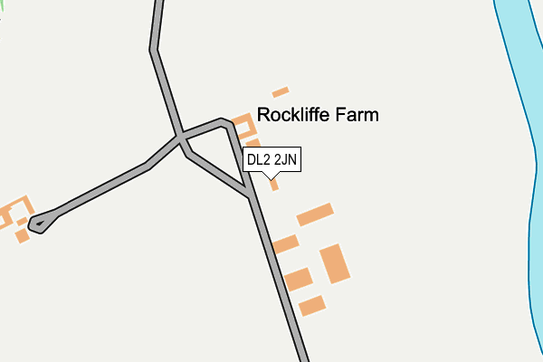 DL2 2JN map - OS OpenMap – Local (Ordnance Survey)