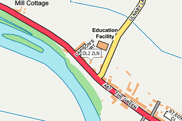 DL2 2LN map - OS OpenMap – Local (Ordnance Survey)