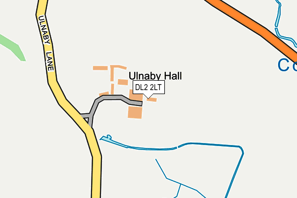 DL2 2LT map - OS OpenMap – Local (Ordnance Survey)