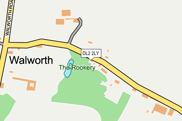 DL2 2LY map - OS OpenMap – Local (Ordnance Survey)