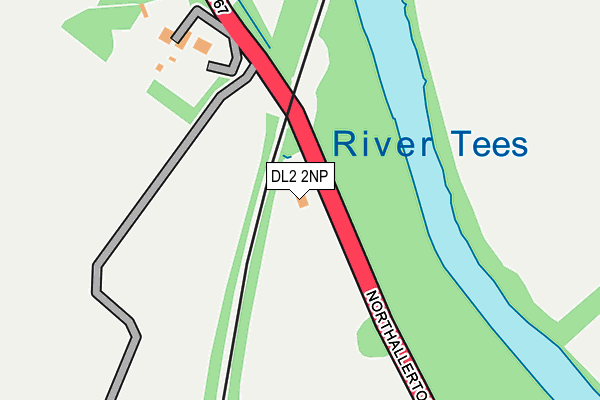 DL2 2NP map - OS OpenMap – Local (Ordnance Survey)