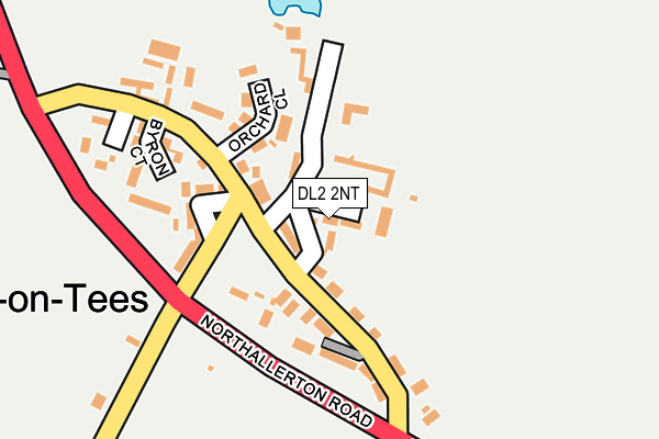 DL2 2NT map - OS OpenMap – Local (Ordnance Survey)