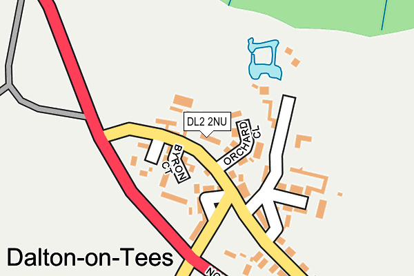 DL2 2NU map - OS OpenMap – Local (Ordnance Survey)