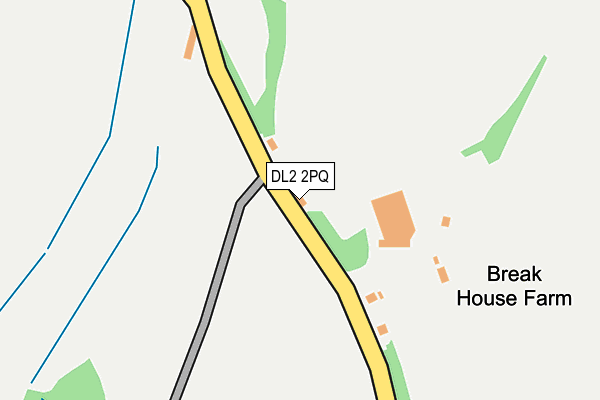 DL2 2PQ map - OS OpenMap – Local (Ordnance Survey)