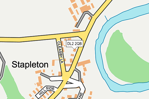 DL2 2QB map - OS OpenMap – Local (Ordnance Survey)