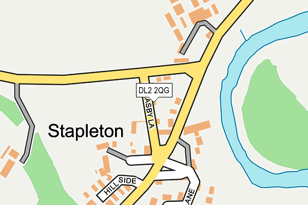 DL2 2QG map - OS OpenMap – Local (Ordnance Survey)