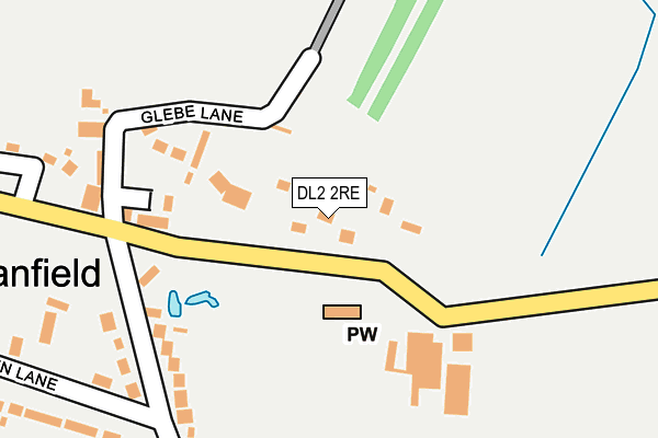 DL2 2RE map - OS OpenMap – Local (Ordnance Survey)