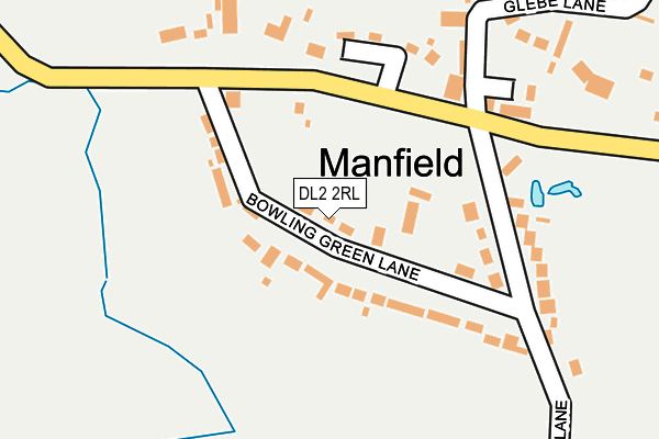 DL2 2RL map - OS OpenMap – Local (Ordnance Survey)