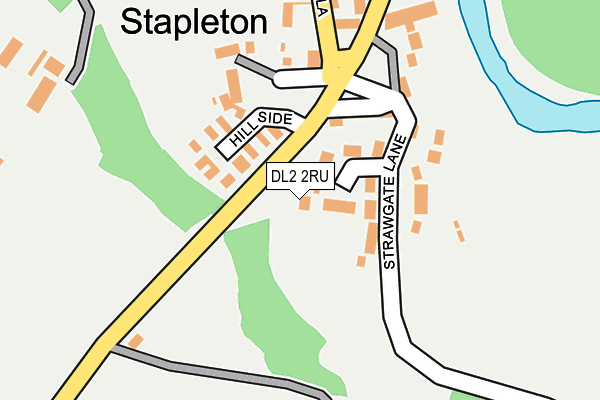 DL2 2RU map - OS OpenMap – Local (Ordnance Survey)