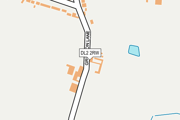 DL2 2RW map - OS OpenMap – Local (Ordnance Survey)