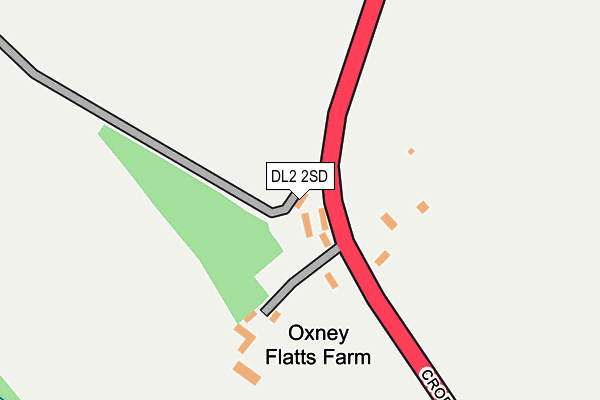 DL2 2SD map - OS OpenMap – Local (Ordnance Survey)