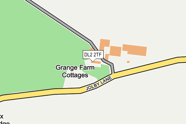 DL2 2TF map - OS OpenMap – Local (Ordnance Survey)