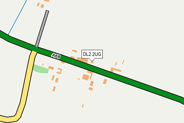 DL2 2UG map - OS OpenMap – Local (Ordnance Survey)