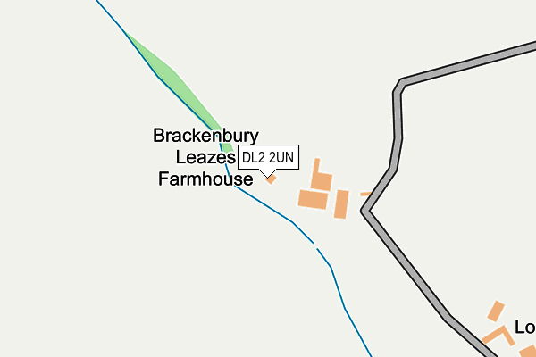 DL2 2UN map - OS OpenMap – Local (Ordnance Survey)