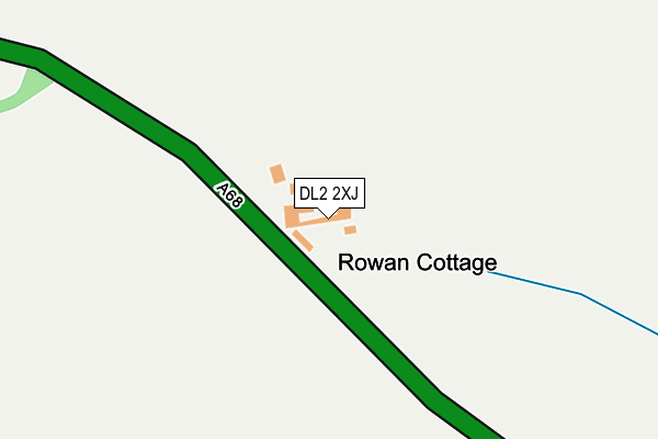 DL2 2XJ map - OS OpenMap – Local (Ordnance Survey)