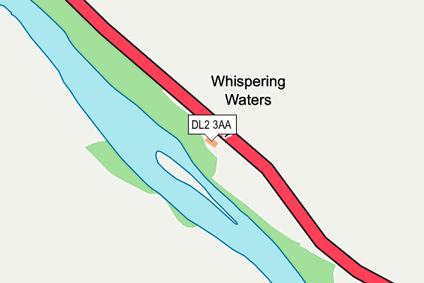 DL2 3AA map - OS OpenMap – Local (Ordnance Survey)