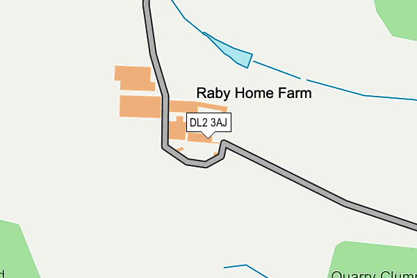DL2 3AJ map - OS OpenMap – Local (Ordnance Survey)
