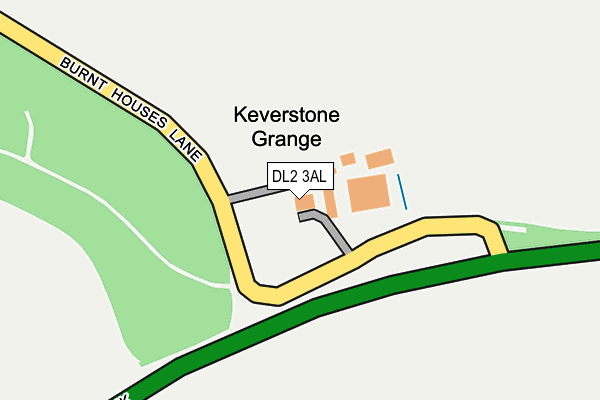DL2 3AL map - OS OpenMap – Local (Ordnance Survey)