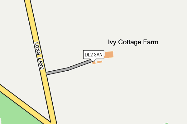 DL2 3AN map - OS OpenMap – Local (Ordnance Survey)