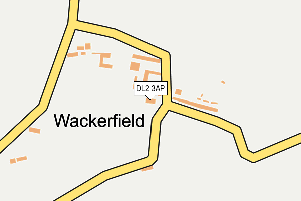 DL2 3AP map - OS OpenMap – Local (Ordnance Survey)