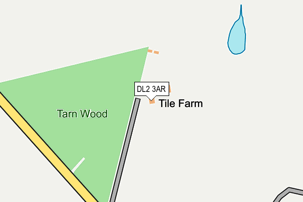 DL2 3AR map - OS OpenMap – Local (Ordnance Survey)