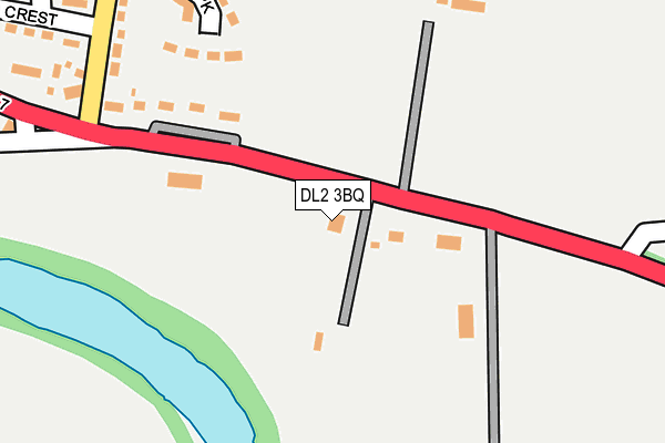 DL2 3BQ map - OS OpenMap – Local (Ordnance Survey)