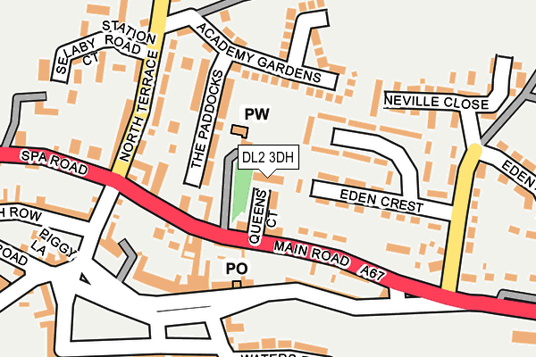 DL2 3DH map - OS OpenMap – Local (Ordnance Survey)