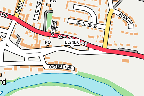 DL2 3DX map - OS OpenMap – Local (Ordnance Survey)