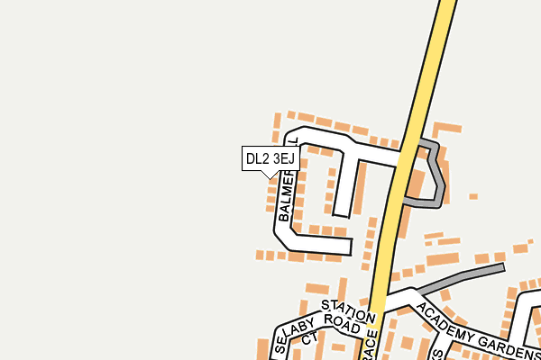DL2 3EJ map - OS OpenMap – Local (Ordnance Survey)