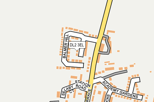 DL2 3EL map - OS OpenMap – Local (Ordnance Survey)