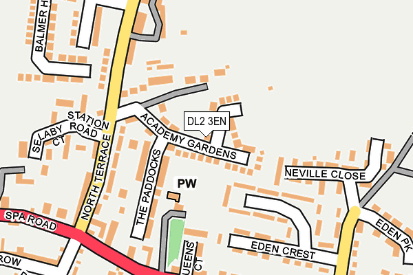 DL2 3EN map - OS OpenMap – Local (Ordnance Survey)