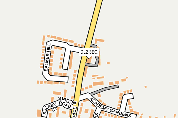 DL2 3EQ map - OS OpenMap – Local (Ordnance Survey)