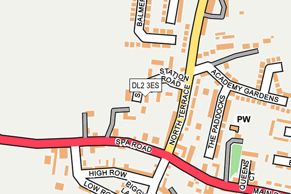 DL2 3ES map - OS OpenMap – Local (Ordnance Survey)