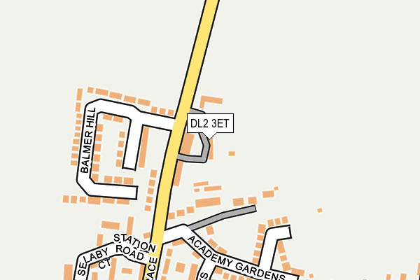 DL2 3ET map - OS OpenMap – Local (Ordnance Survey)