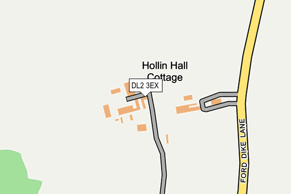 DL2 3EX map - OS OpenMap – Local (Ordnance Survey)