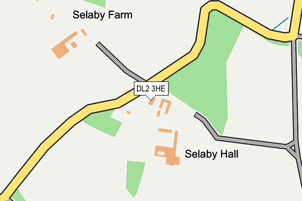 DL2 3HE map - OS OpenMap – Local (Ordnance Survey)