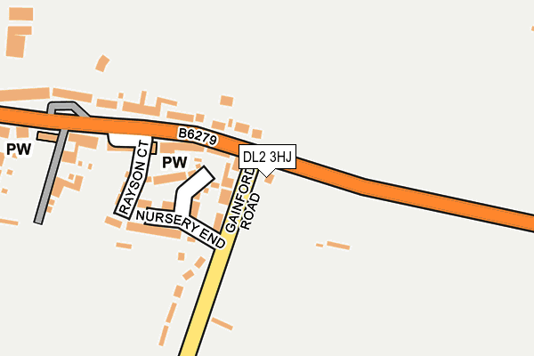 DL2 3HJ map - OS OpenMap – Local (Ordnance Survey)