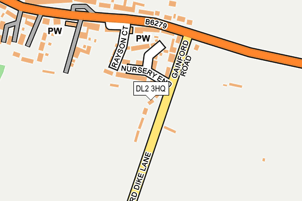 DL2 3HQ map - OS OpenMap – Local (Ordnance Survey)