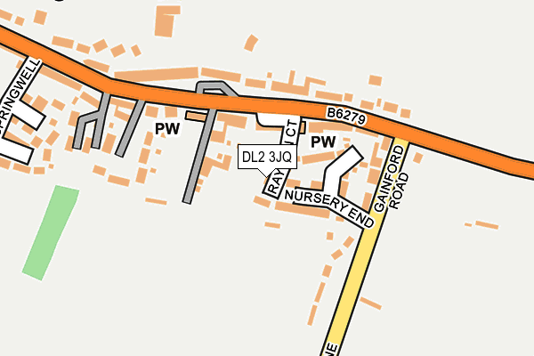 DL2 3JQ map - OS OpenMap – Local (Ordnance Survey)