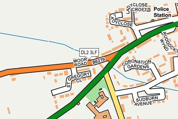 DL2 3LF map - OS OpenMap – Local (Ordnance Survey)