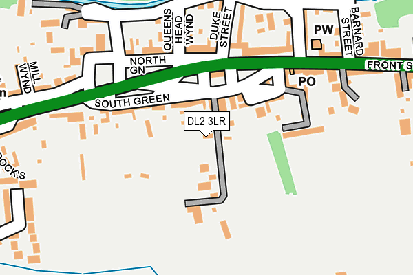 DL2 3LR map - OS OpenMap – Local (Ordnance Survey)