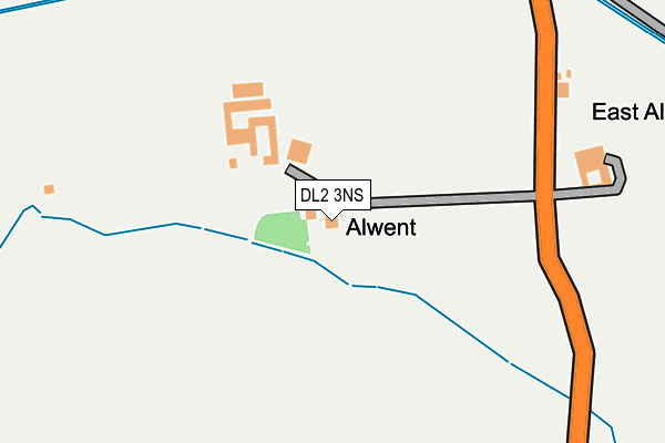 DL2 3NS map - OS OpenMap – Local (Ordnance Survey)