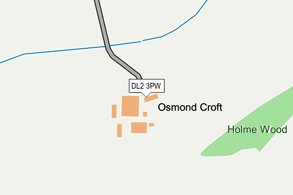 DL2 3PW map - OS OpenMap – Local (Ordnance Survey)