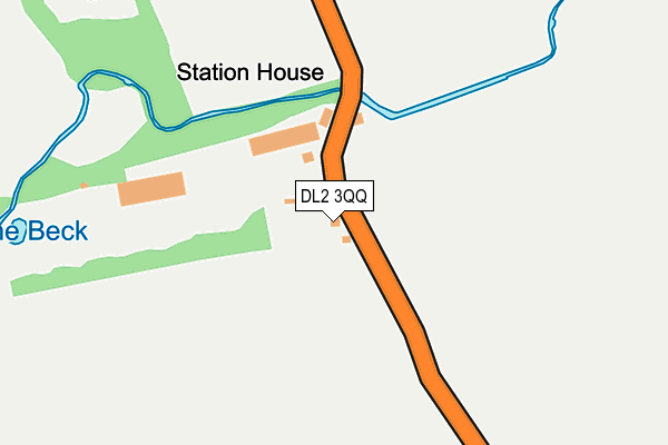 DL2 3QQ map - OS OpenMap – Local (Ordnance Survey)