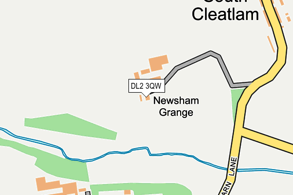 DL2 3QW map - OS OpenMap – Local (Ordnance Survey)